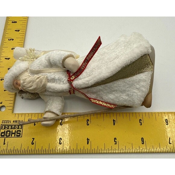 Vtg 2015 Hallmark Father Christmas w Owl Ornament 12th Series Santa Box White - Picture 14 of 15